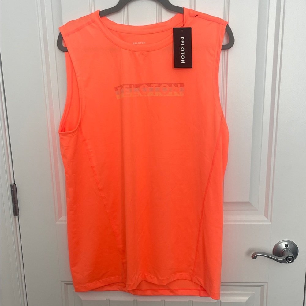 Peloton Vibrant Orange Athletic Tank